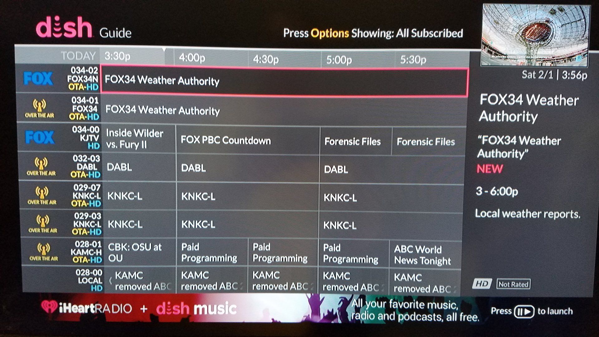 Local Fox Channel Guide Data Wrong Satelliteguys Us