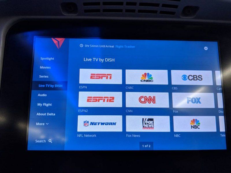Live Dish channels on Delta flights??! | SatelliteGuys.US
